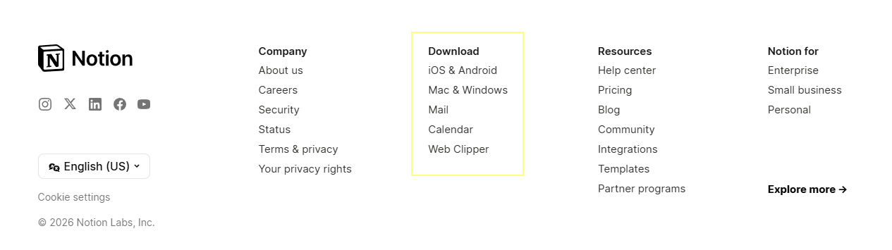 Download Notion for Every Device | Toolhunt.pro