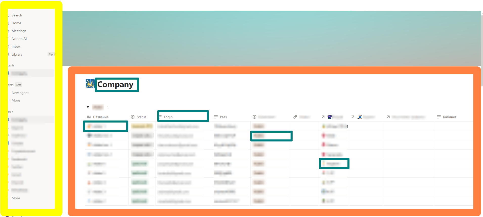 Interfaz de Notion | Toolhunt.pro